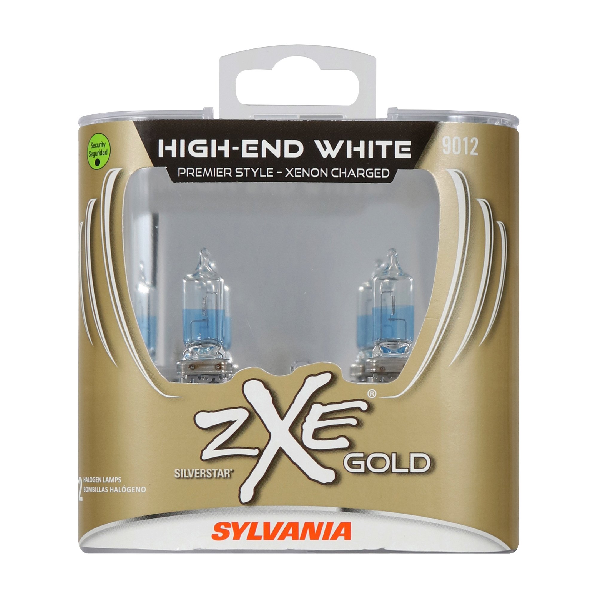 SYLVANIA 9012 SilverStar zXe Gold Halogen Headlight Bulb, 2 Pack